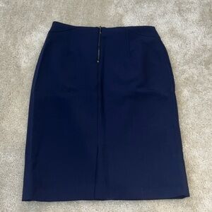 White House Black Market Navy Blue Pencil Skirt